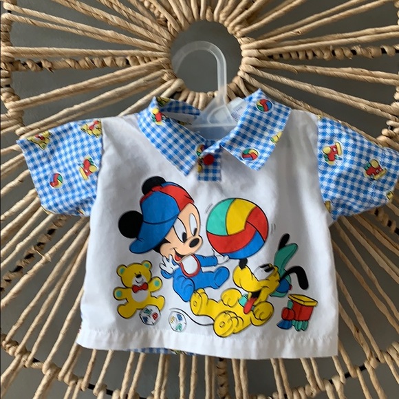 Vintage Disney Babies Shirt & plastic pants - Picture 2 of 14